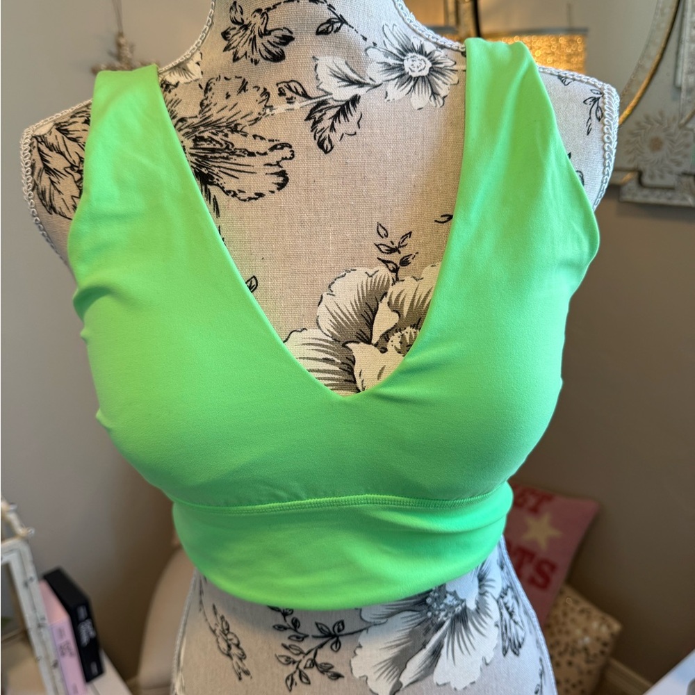 Lululemon Athletica Bright Green Sports Bra